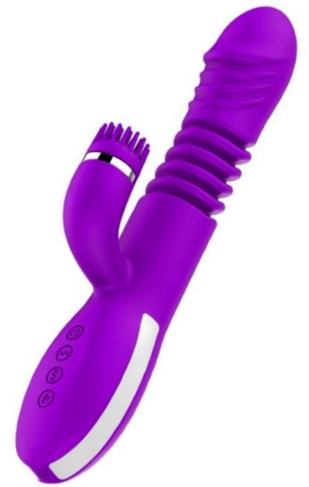 Vibrador Rabbit Telescópico e Aquecimento 144 Speeds 23cm RF09518