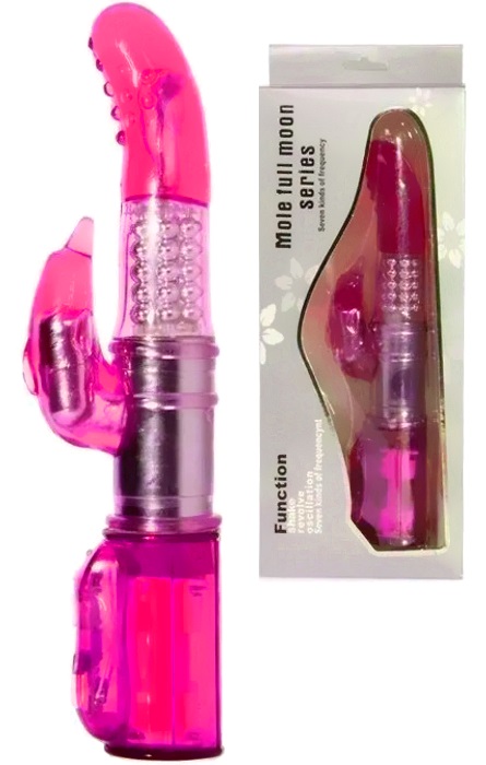 Vibrador Rabbit com Rotação 7 Speeds Rose RF03585