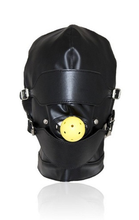 Bondage Mascara com Bola Yellow RF03315