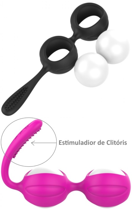 Bolas de Kegel com Estimulador de Clitóris 90g Purple RF03981