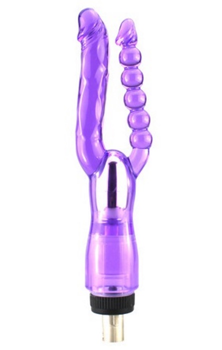 Dildo Duplo para Maquinas de Sexo Purple RF02130