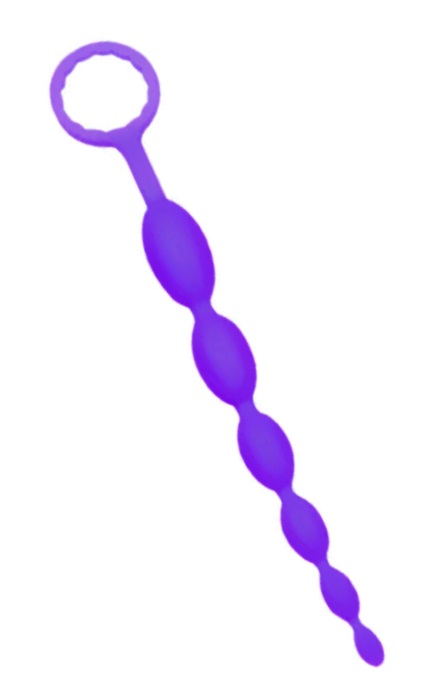 Cordão Anal 6 Esferas em Silicone Purple RF02919