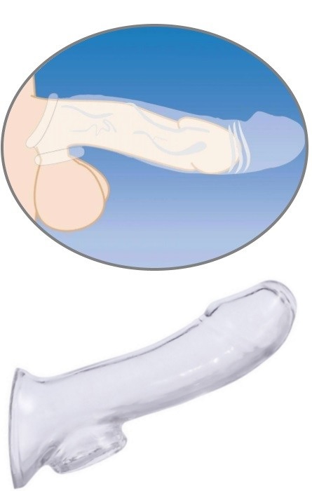 Manga e Extensão para Penis Cristal White RF02941
