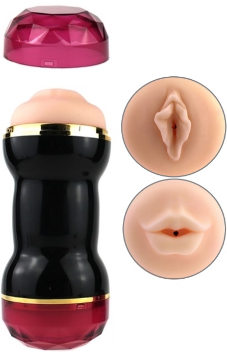 Diamond Duplo Masturbator Vaginal e Oral RF04141