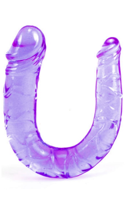 Dildo Duplo Silicone Liquido Penis 30 cm Purple RF02024