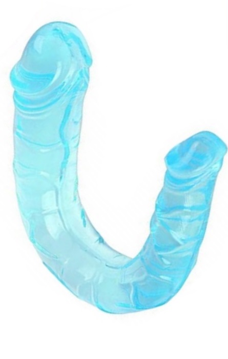 Dildo Duplo Silicone Liquido Penis 30 cm Blue RF02024