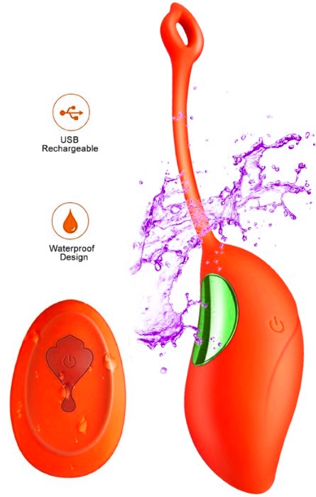 Ovo Vibrador Recarregavel 12 Speeds Red RF04171