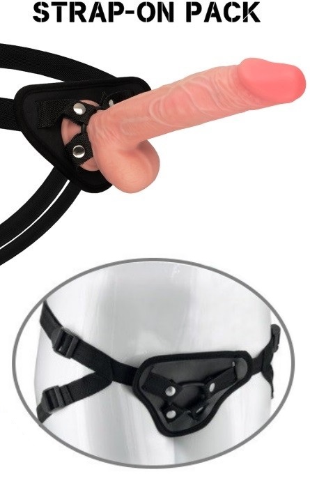 Strap-On Realistico X-Men Natural 23 cm RF03504