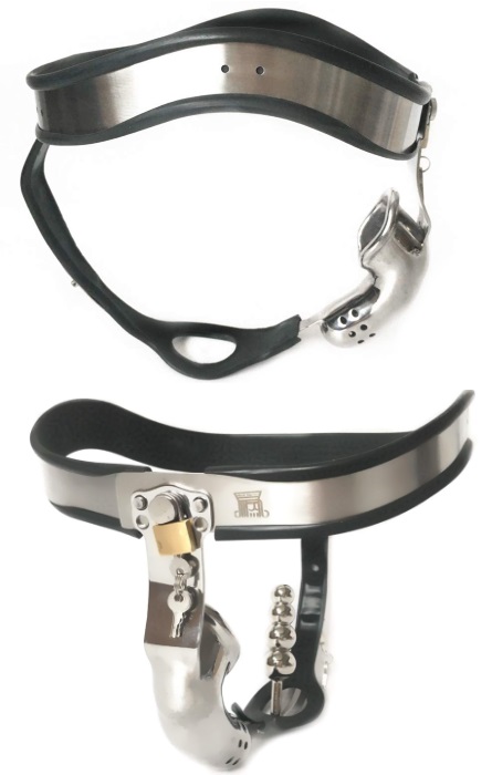 Cinto de Castidade Masculino com Gaiola e Plug Anal RF06005 - Image 3