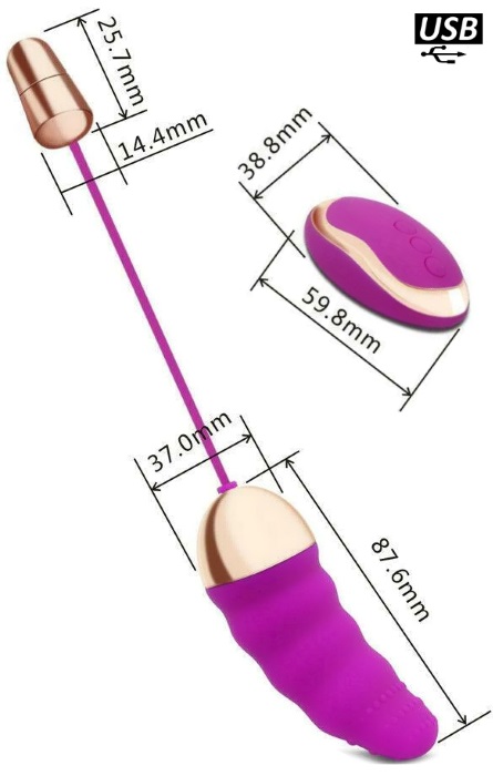 Ovo Vibrador Recarregavel 10 Speeds Rosa RF04173