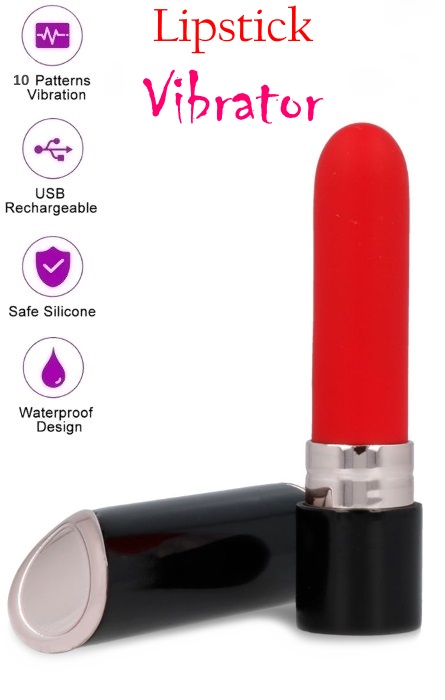 Luxury Batom Vibrador de Clitóris 10 Speeds RF09584 - Image 4