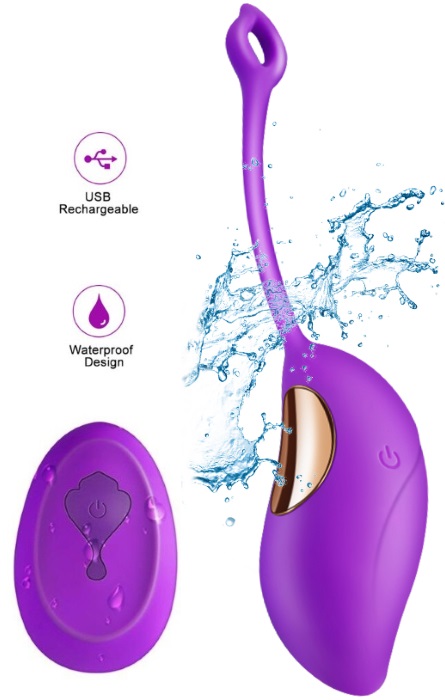 Ovo Vibrador Recarregavel 12 Speeds Purple RF04171
