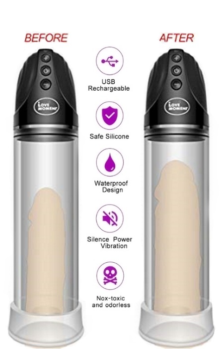 Pênis Pump Power Recarregavel Black RF03863
