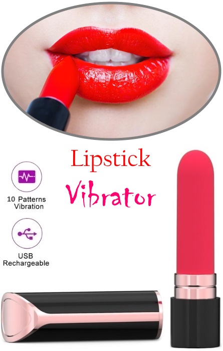 Luxury Batom Vibrador de Clitóris 10 Speeds RF09584 - Image 3