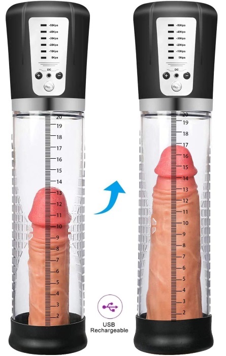 Pênis Pump Recarregavel Black RF03864