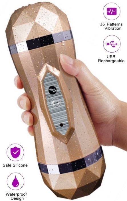 Vibrador Duplo Masturbabor Vaginal e Oral RF04108
