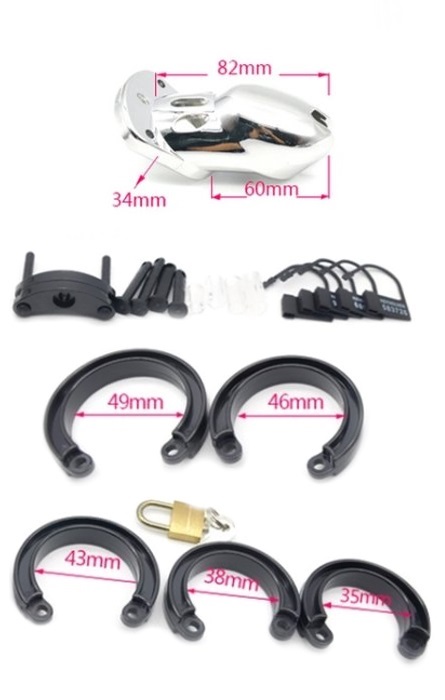 Chastity Penis Cage Silver RF03831 - Image 3