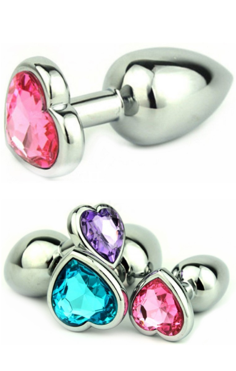 Anal Plug Intense Heart com Brilhante Rose M RF02355 - Image 4