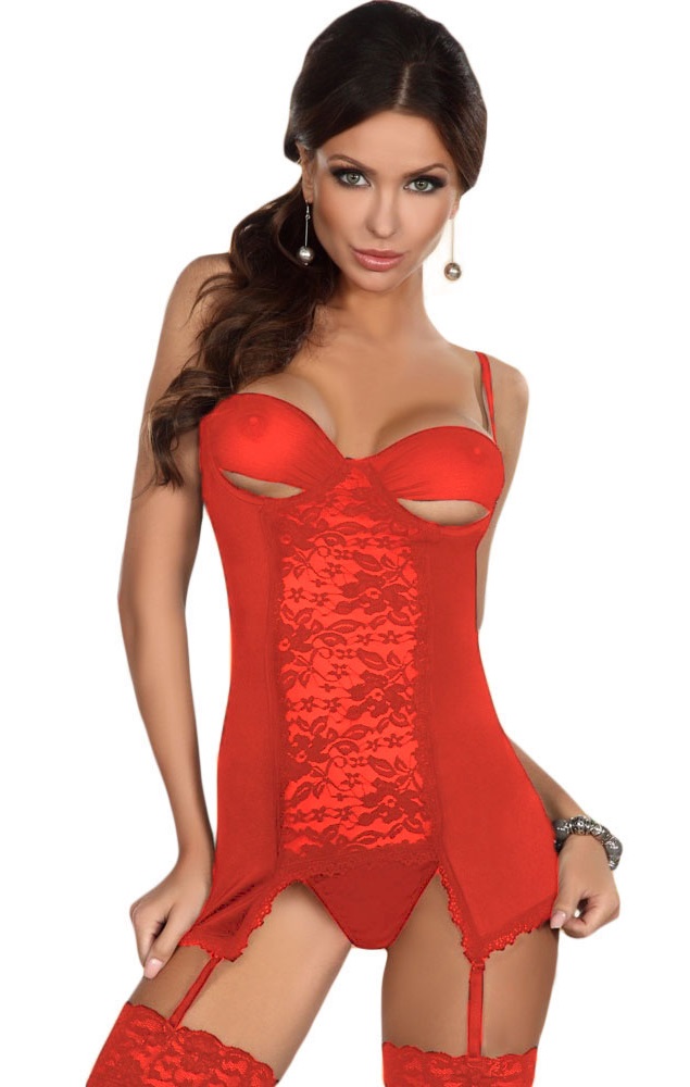 Pleasures Bustier  Red RF81167