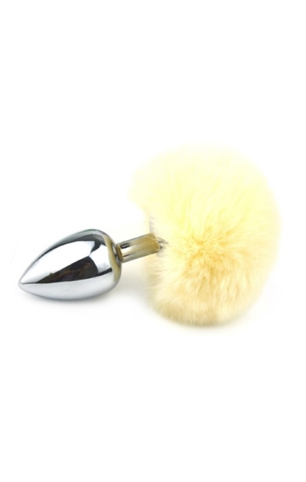 Plug Anal Pompon Yellow S RF02304