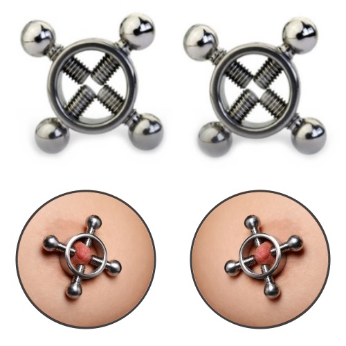 Anéis de Fogo Pressão de Mamilos Fetich 2 Peças RF03108