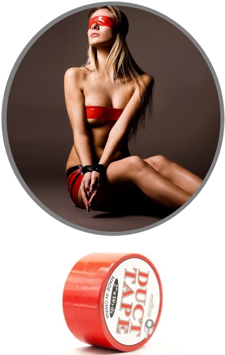 Fita Adesiva Bondage 10m Red RF08086