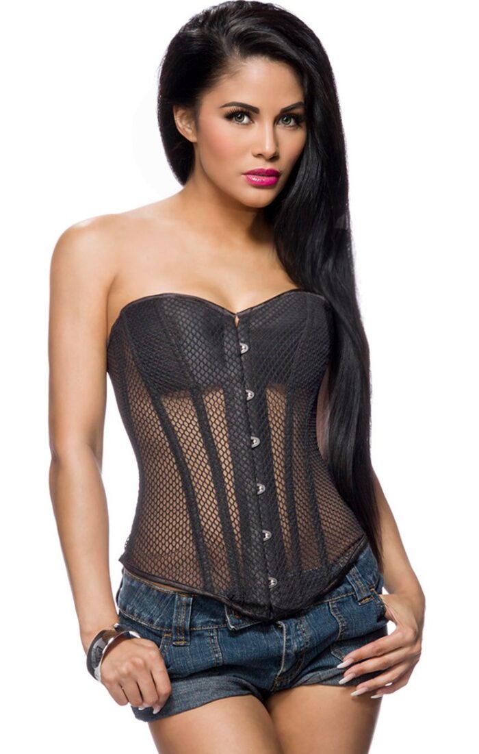 Pleasures Corset Black RF85399