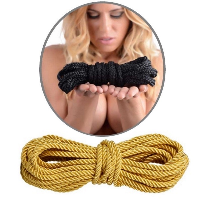 Corda Premium Nylon Macio Bondage 10m Gold RF08084