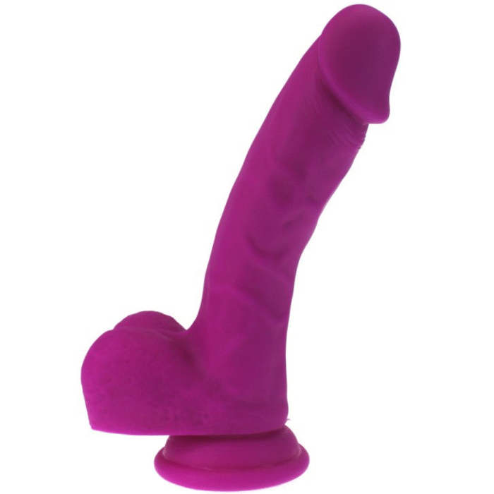 Dildo Realistico em Silicone Liquido Purple 20 cm RF03456