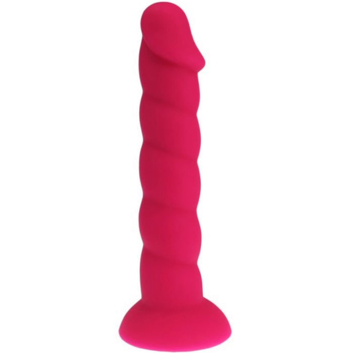 Dildo Torpedo em Silicone Liquido Rose 21cm RF03464