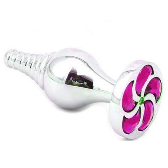 Plug Anal Intense Brilhante Espiral Purple RF08003