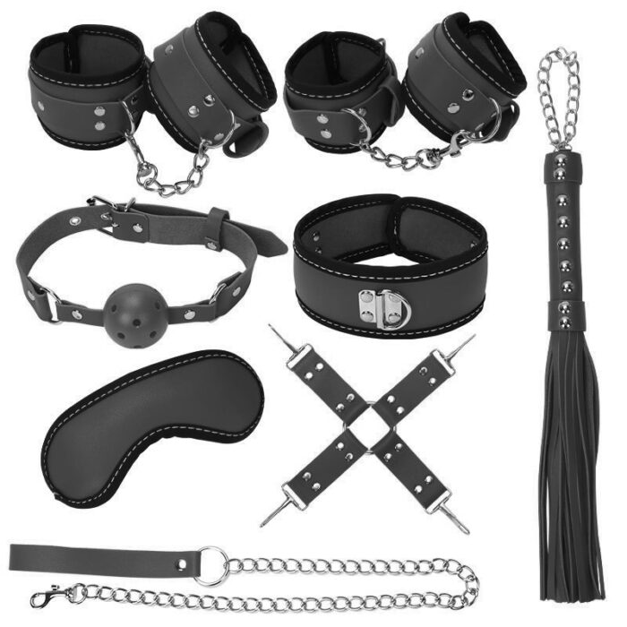 Kit Bondage 8 peças Black RF03302