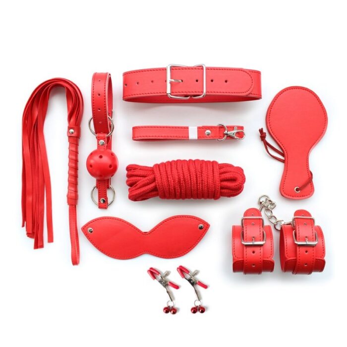 Kit Bondage Experience 9 peças Red RF03300