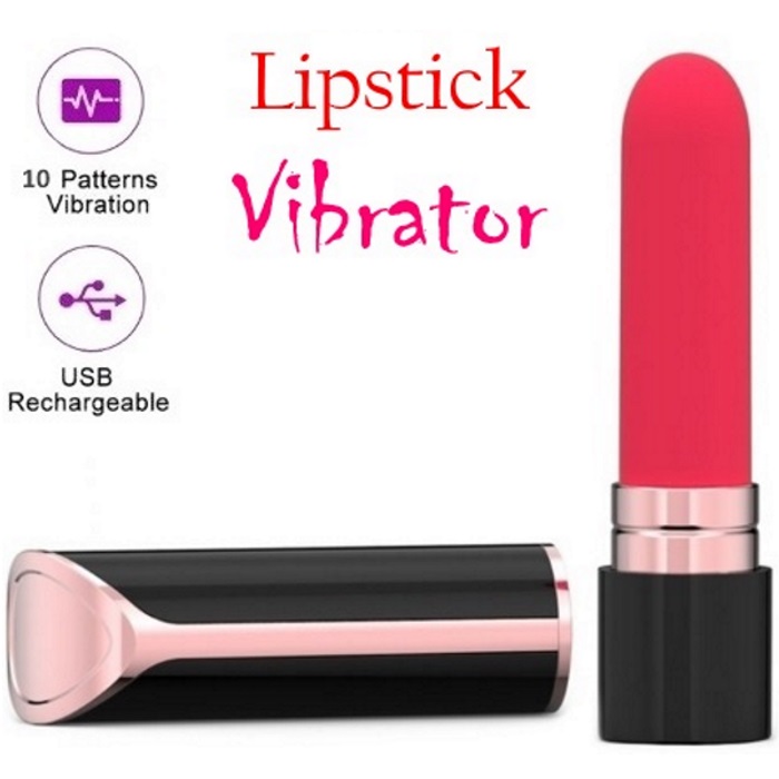 Luxury Batom Vibrador de Clitóris 10 Speeds RF09584