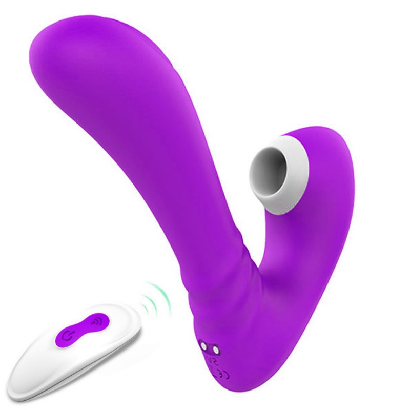 Vibrador G-Spot e Ondas de Pressão Clitóris Wireless 18 Speeds Purple RF09532 - Image 2