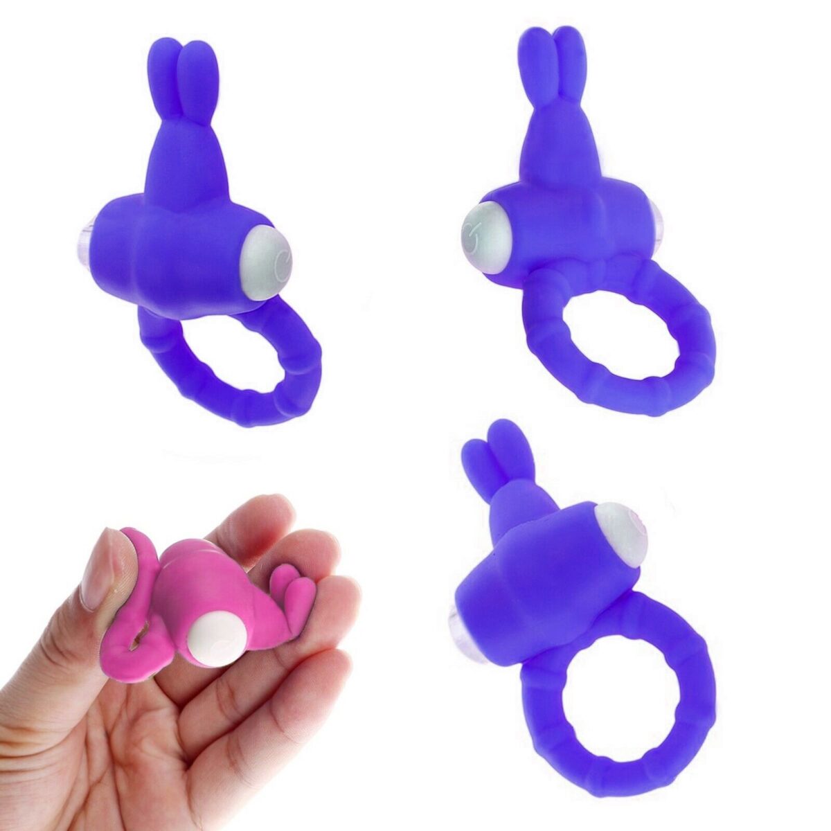 Anel Peniano Vibrador Clitóris Blue RF01576 - Image 2