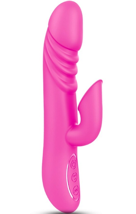 Vibrador G-spot Rabbit Ondas de Sucção 12 Speeds Pink RF09505