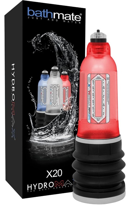 Bathmate Hydromax X20 Penis Pump Red RF09986