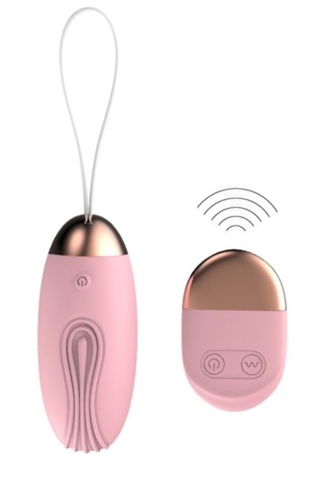 Ovo Vibrador Recarregavel Wireless 10 Speeds Pink RF04159