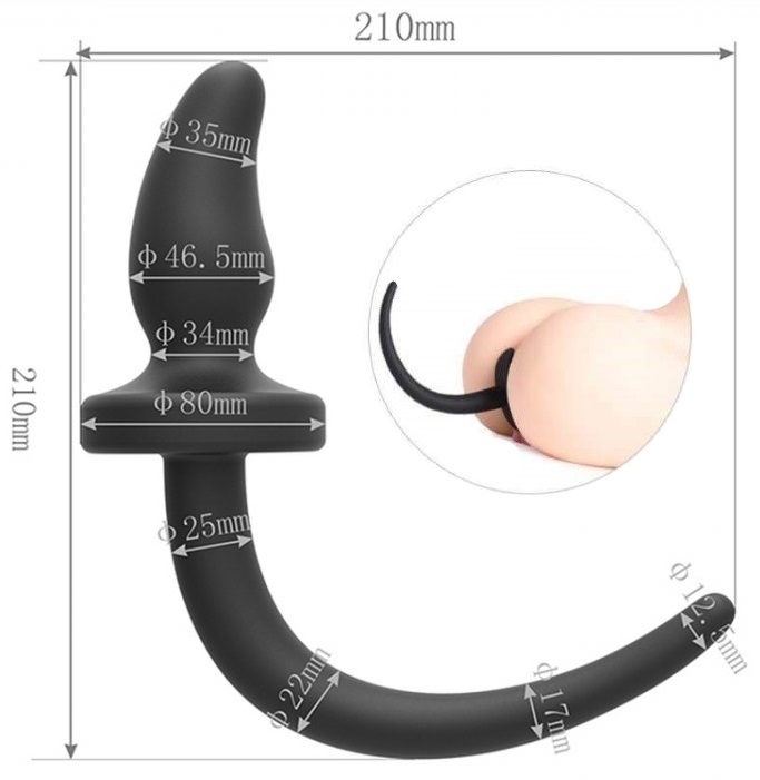 Plug Anal Silicone de Cauda RF03229