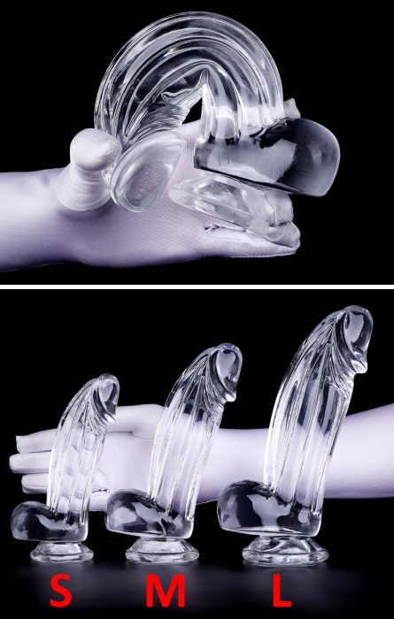 Dildo Realistico em Silicone Liquido 16cm Clear S RF03482 - Image 4