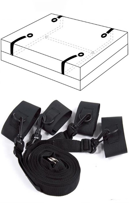 Fetish Fantasy Kit Cama Restrição Darkness Black RF08200