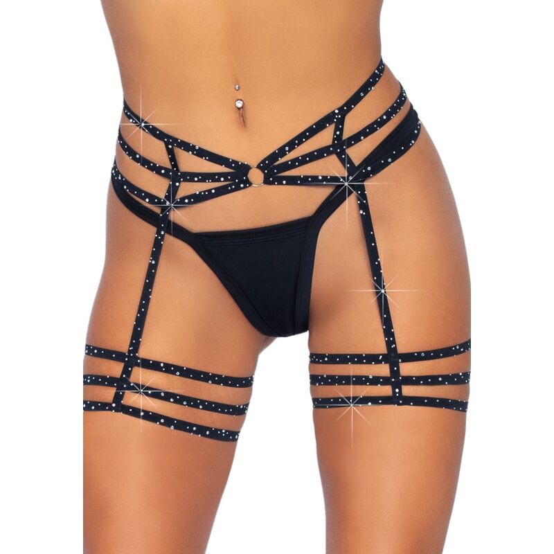 LEG AVENUE – ALAS DE LIGA DE RHINESTONE TAMANHO ÚNICO