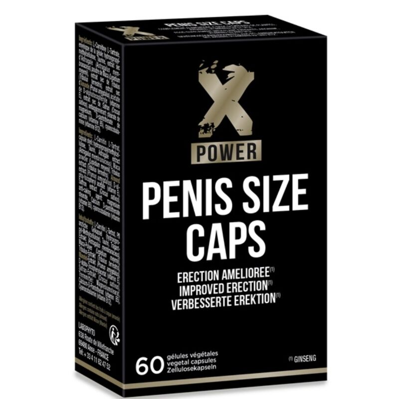 XPOWER – TAMPAS DE TAMANHO DO PÊNIS PARA EREÕES MELHORAS 60 CAP