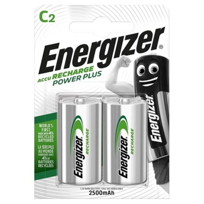 ENERGIZER – BATERIA RECARREGVEL POWER PLUS HR14 C 2500mAh 2 UNIDADE