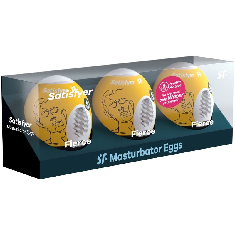 SATISFYER – 3 OVOS MASTURBADORES FIERCE