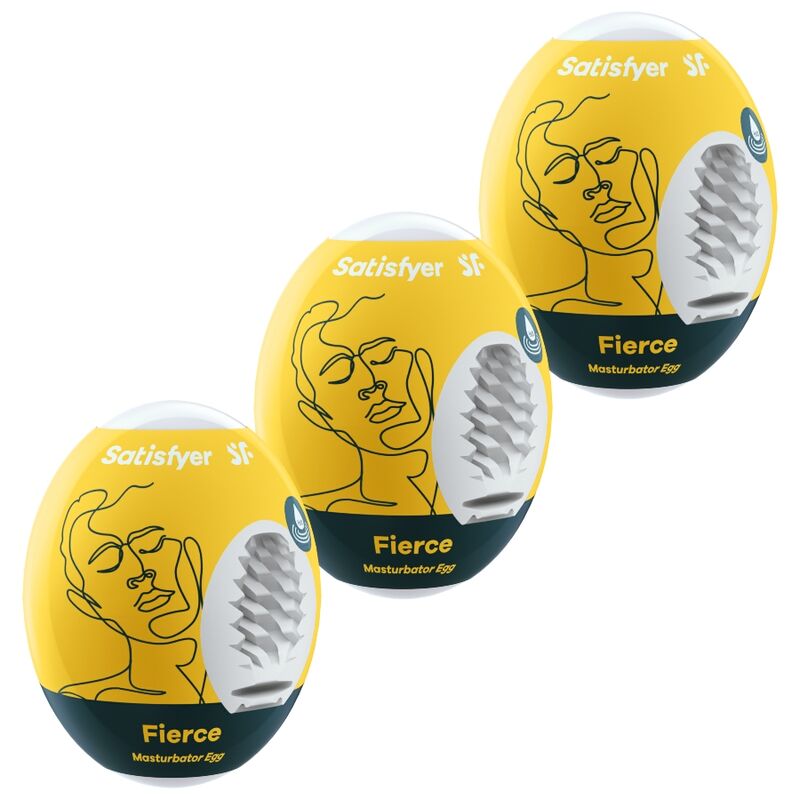 SATISFYER – 3 OVOS MASTURBADORES FIERCE