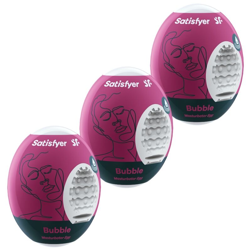 SATISFYER – 3 OVOS MASTURBADOR BUBBLE