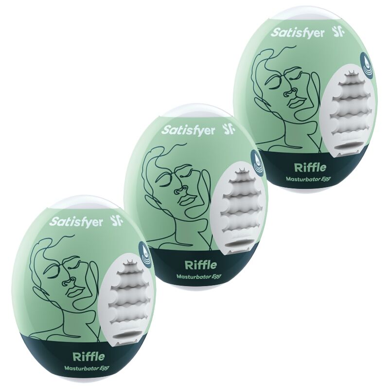 SATISFYER – 3 OVOS MASTURBADOR RIFFLE