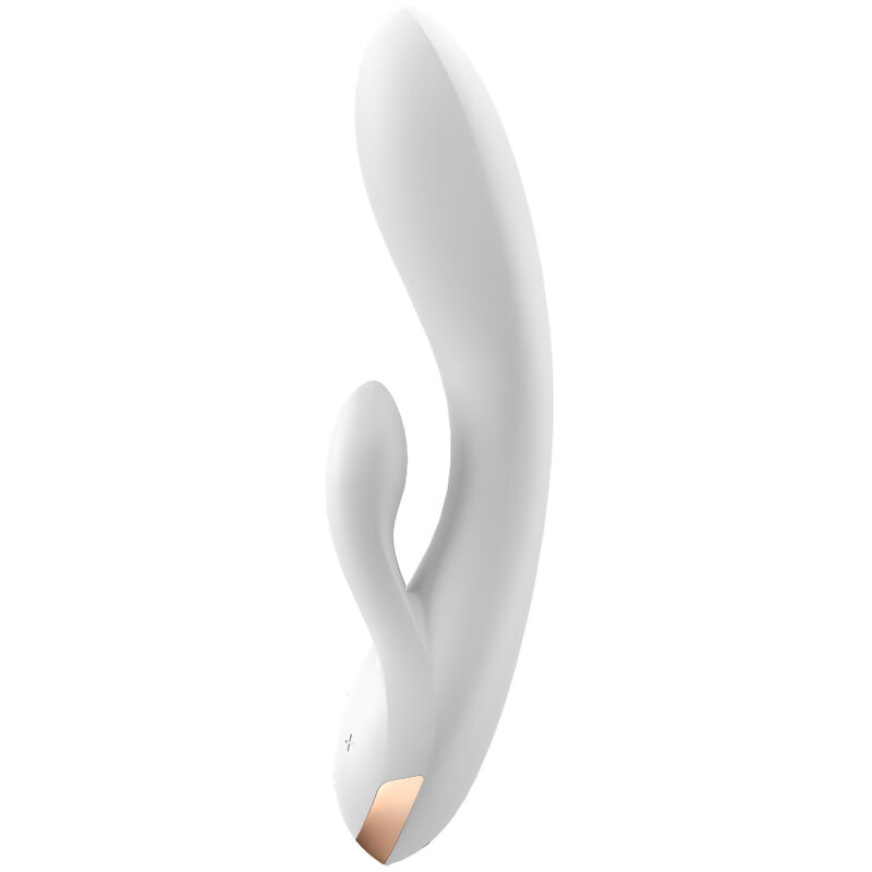 SATISFYER – APLICATIVO VIBRADOR DOUBLE FLEX BRANCO
